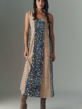 Anthropologie - celia b noctis embellished midi dress